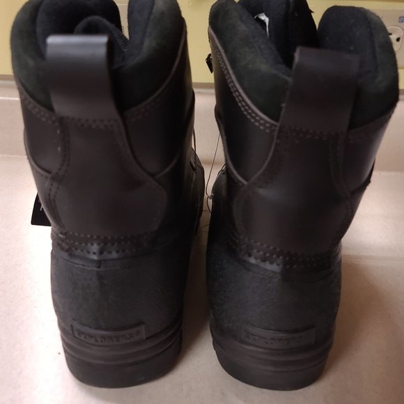Explorer Thinsulate 13 Black Leather Rubber 200 Gram Duck Winter Snow Rain Boots main image 10